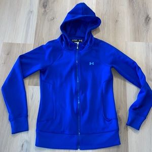 Under Armour Zip up sweatshirt hoodie blue XS Smei Fitted